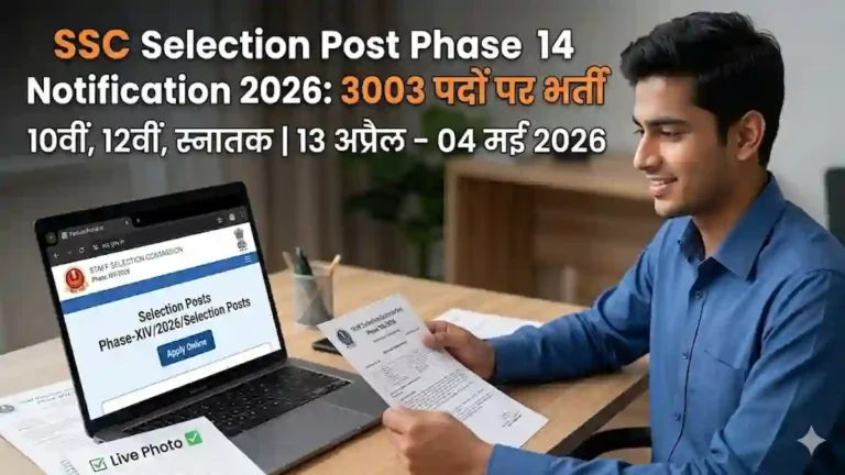 SSC Selection Post Phase 14 Notification 2026 Official Banner
